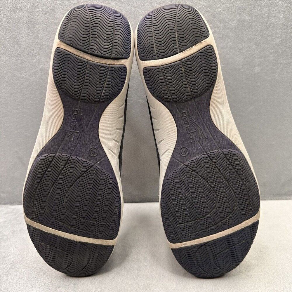 Womens 9.5-10 / EU 40 Dansko Helen Shoes Navy Suede Hiking Active Comfort - Picture 7 of 8